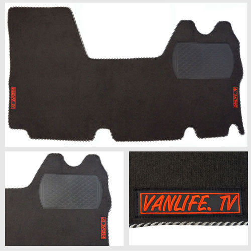 Vauxhall Movano in Luxury Graphite - Silver and Black Striped Trim with Red Embroidery Vauxhall Movano in Luxury Graphite - Silver and Black Striped Trim with Red Embroidery