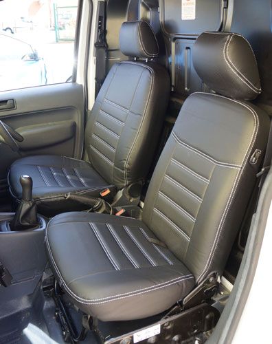 Custom Fit Faux Leather Seat Covers - Black Example