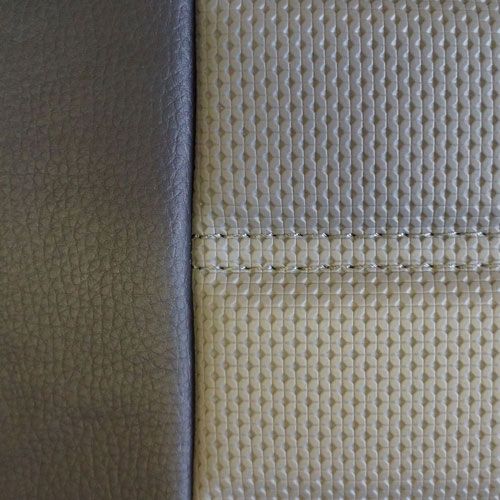 Black and Grey with Grey Stitching Example