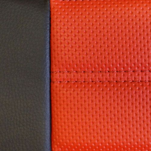 Black and Red with Red Stitching Example