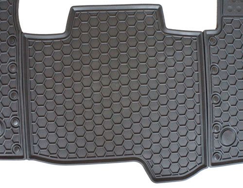 Ford Transit Custom Moulded Rubber Van Mats - Sections Clip Together