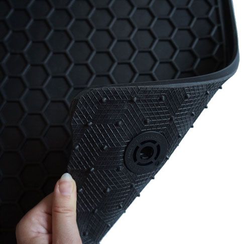 Volkswagen Caddy Moulded Rubber Van Mats - Anti Slip Backing