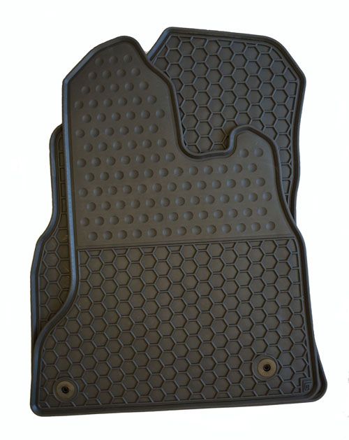 Citroen Berlingo Moulded Rubber Van Mats - Honeycomb pattern to trap dirt and water