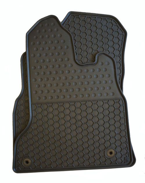 Peugeot Partner Moulded Rubber Van Mats - Honeycomb pattern traps dirt and water