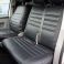 Transporter Tailored Faux Leather Seat Covers - Black 3 bar design