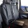 Tailor-made Van Seat Covers - Drink holder access via zips
