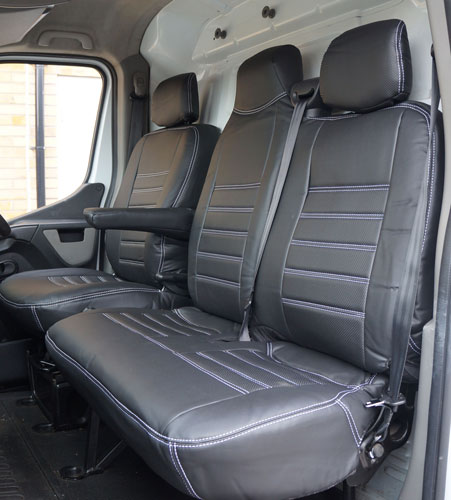 Eco-Leather Tailored Seat Covers 2+1 For FORD TRANSIT 2006-2013